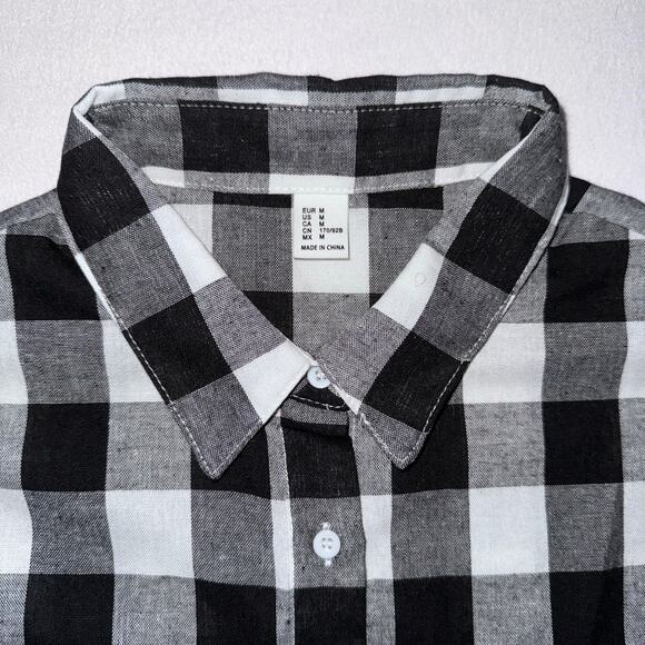 Checkered Collared Casual Short Sleeve Shirt - Picture 3 of 6